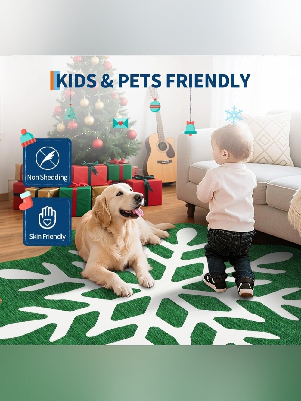 Kohl's Holiday Snowflake Rug - Picture 5 of 8